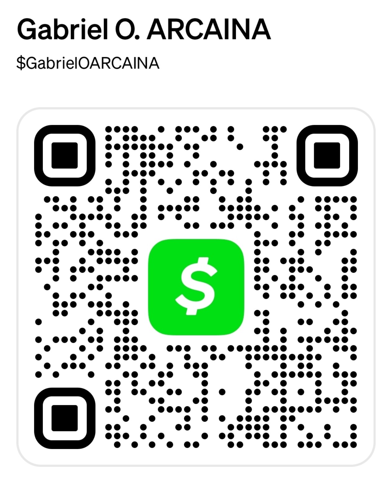 Cash App QR code
