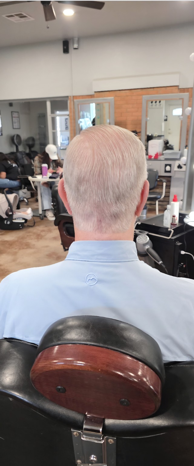 Classic haircut back taper